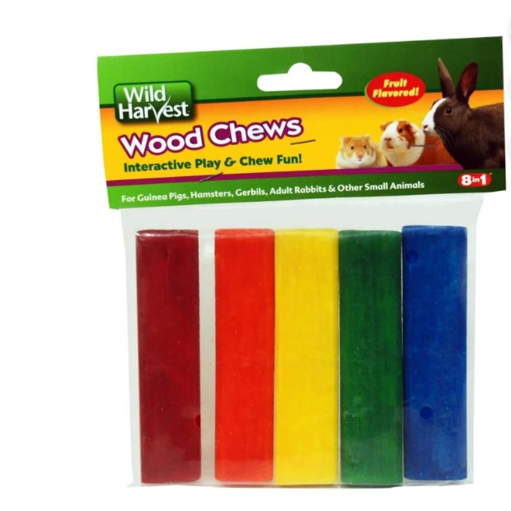 Wild Harvest  Colored Fruit Flavored wood chews "interactive Play & Chew Fun"